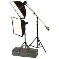 Photogenic StudioMax III AC Portrait Soft Box Kit, with 2 AKC 320 Constant-Color Monolights, 1 12x36" Soft Box, 1 36x36" Softbox, HD Stands & Case with Wheels. - Lighting-Studio - Photogenic - Helix Camera 