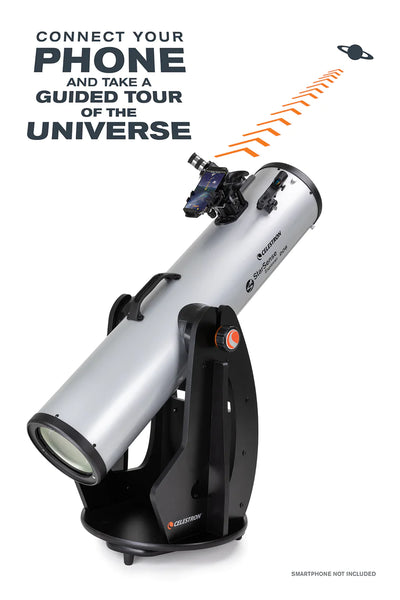 Celestron Starsense Explorer 8" Smartphone App-enabled Dobsonian Telescope - Helix Camera 