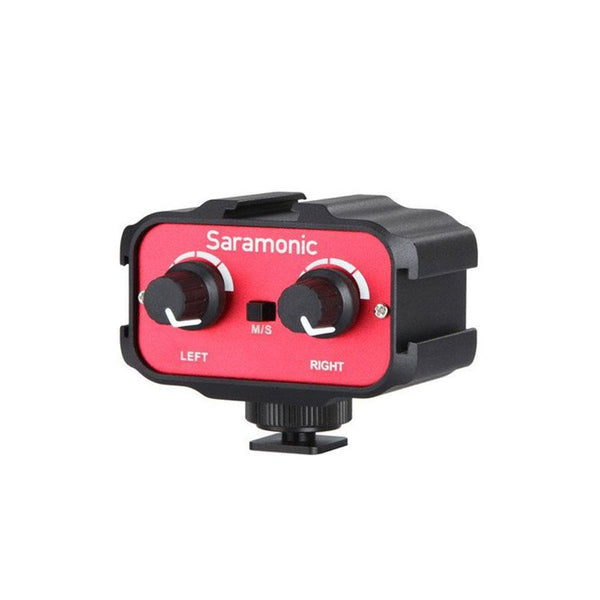 Saramonic SR-AX100 Battery-Free 2-Channel On-Camera 1/8” (3.5mm) Audio Mixer for DSLR, Mirrorless & Video Cameras - Audio - Saramonic - Helix Camera 