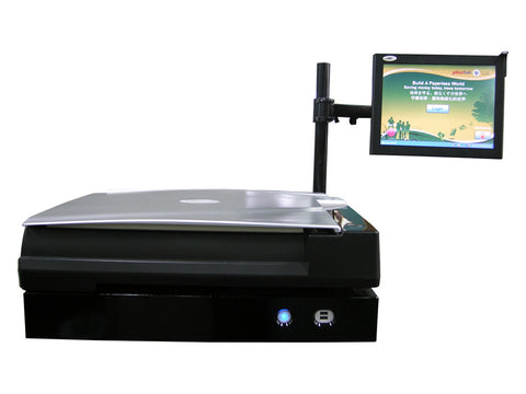 Plustek Kiosk Book Scanning Solution for Libraries (PLS-271-BBM21-C- E) - Print-Scan-Present - Plustek - Helix Camera 