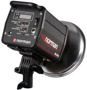 Norman ML600 600 watt-second monolight reflector, FQ8 FT, modeling lamp, sync cord - Lighting-Studio - Norman - Helix Camera 