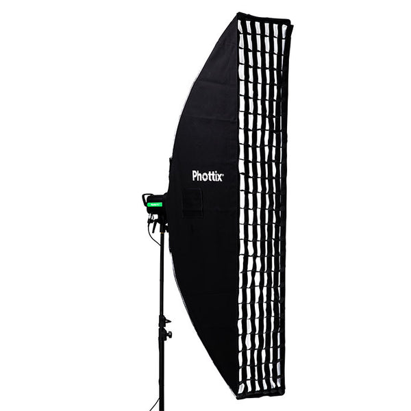 Phottix Solas Strip Softbox with Grid 16"x71" - Lighting-Studio - Phottix - Helix Camera 