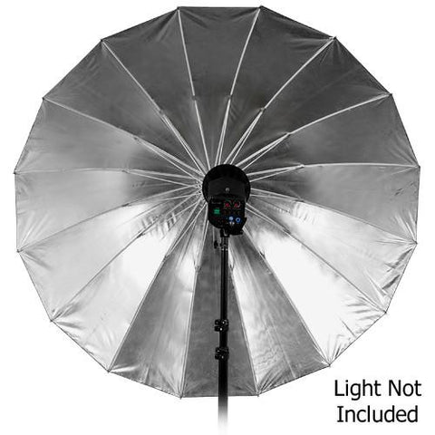 Fotodiox Pro 16-Rib, 72" Black and Silver Reflective Parabolic Umbrella with Neutral White Diffusion Cover - Lighting-Studio - Fotodiox - Helix Camera 