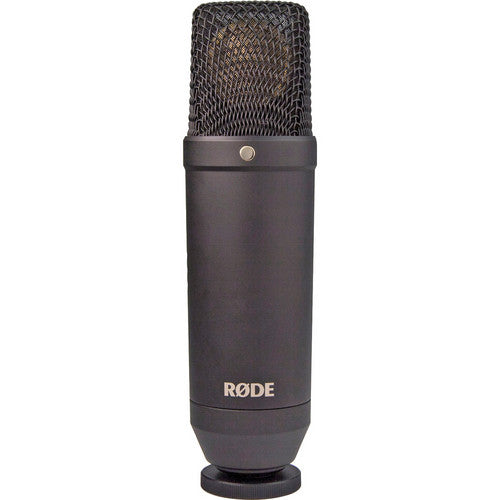 RODE NT1Kit Cardioid Condenser Microphone w/SRM Combination Shock Mount & Pop Screen - Audio - RØDE - Helix Camera 
