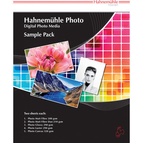 Hahnemuhle Photo Sample Pack 8.5" x 11" 14 sheets - Print-Scan-Present - Hahnemuhle - Helix Camera 