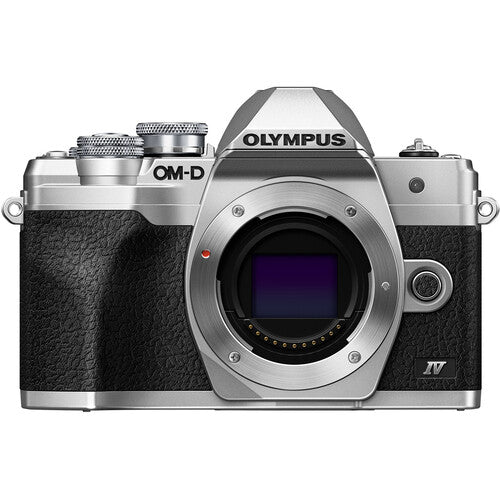 Olympus OM-D E-M10 Mark IV Mirrorless Camera Body - Silver - Photo-Video - Olympus - Helix Camera 