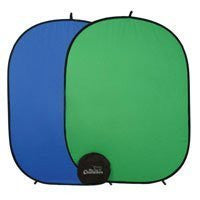 Photogenic Chameleon Chroma Key, Reversable 57" x 77" Green / Blue Collapsible Disc Background, with Bag. (CH57) - Lighting-Studio - Photogenic - Helix Camera 