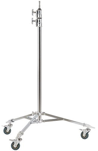 Studio-Assets Double Riser Roller Stand with Baby Pin (Silver) - Lighting-Studio - Studio-Assets - Helix Camera 