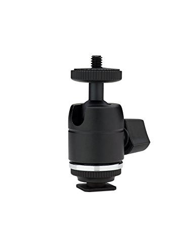 Kupo KG010011 Mini Ball Head with Hot Shoe Adapter (Black) - Lighting-Studio - Kupo - Helix Camera 