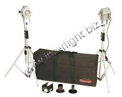 Photogenic Minispot Outfit Kit with 2 Minispots, Lightstands & Case. (CL150FSK) - Lighting-Studio - Photogenic - Helix Camera 