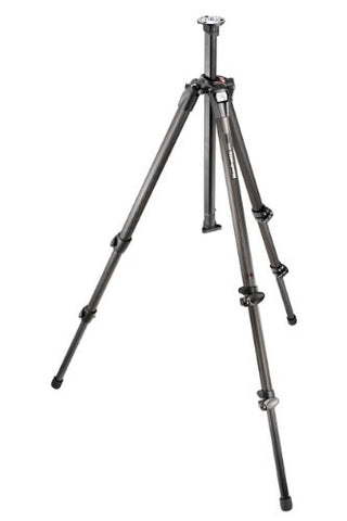 Manfrotto 055CX3 Carbon Fiber 3 Section Tripod with Aluminum Castings and Top Plate (Black) - Photo-Video - Manfrotto - Helix Camera 