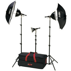 Smith Victor K6RC 3-Light 1250-watt Adapta-Light home portrait kit (401403) - Lighting-Studio - Smith-Victor - Helix Camera 