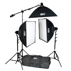 Smith-Victor K71 3-Light 2600-watt Professional Studio Soft Box Kit - Lighting-Studio - Smith-Victor - Helix Camera 