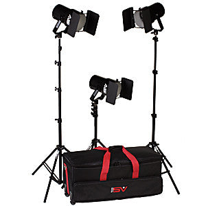 Smith Victor K63 3-Light 1800-watt controlled quartz portable kit (401463) - Lighting-Studio - Smith-Victor - Helix Camera 