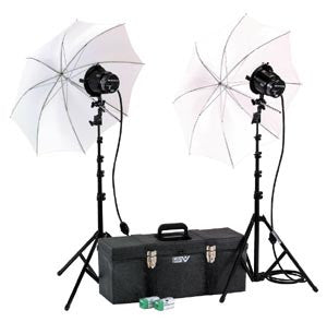 Smith Victor K42U 2-Light 1200-watt Toolbox Kit with umbrellas (401494) - Lighting-Studio - Smith-Victor - Helix Camera 