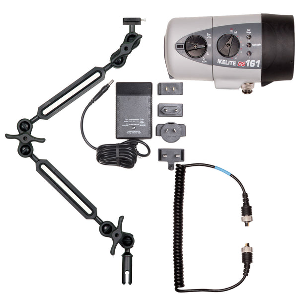 Ikelite DS161 Strobe Kit with Sync Cord + Arm / NiMH 4061.35 - UNDERWATER - Ikelite - Helix Camera 