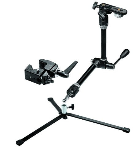 Manfrotto 143 Magic Arm Kit with Umbrella Bracket Super Clamp and Backlite Base - Lighting-Studio - Manfrotto - Helix Camera 