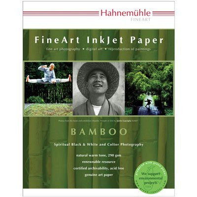 Hahnemuhle Fine Art Bamboo Fiber Natural White, Smooth Warm Tone Inkjet Paper, 290gsm, 8.5x11", 25 Sheets - Print-Scan-Present - Hahnemuhle - Helix Camera 