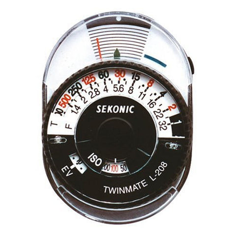 Sekonic L-208 Twin Mate Light Meter (Black/White) - Lighting-Studio - Sekonic - Helix Camera 