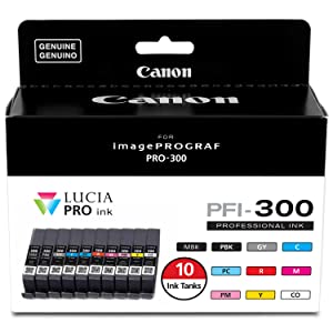 Canon PFI-300 Lucia PRO Ink, 10 Ink Tanks - Photo-Video - Canon - Helix Camera 