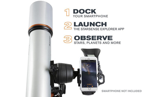 Celestron Starsense Explorer DX 102AZ Smartphone APP-Enabled Refractor Telescope - Telescopes - Celestron - Helix Camera 