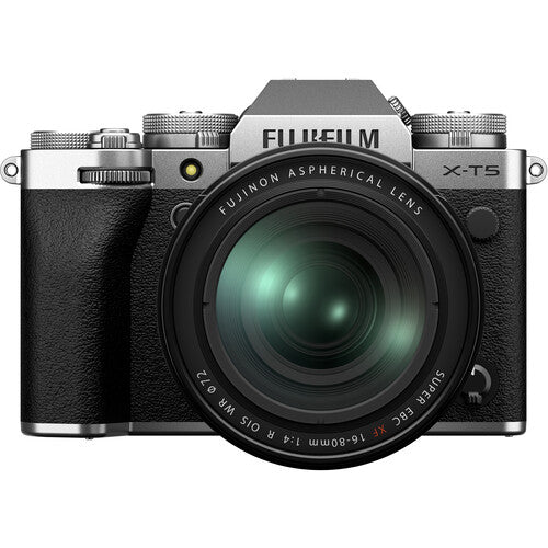 Fujifilm X-T5 Mirrorless Camera with 16-80mm F/4 - Silver - Helix Camera 