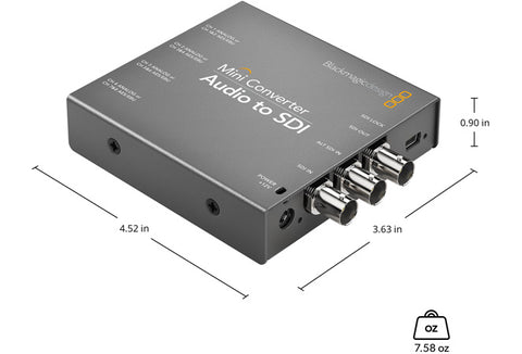 Blackmagic Mini Converter Audio to SDI - Photo-Video - Blackmagic - Helix Camera 