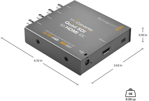 Blackmagic Mini Converter Quad SDI to HDMI 4K 2 - Photo-Video - Blackmagic - Helix Camera 