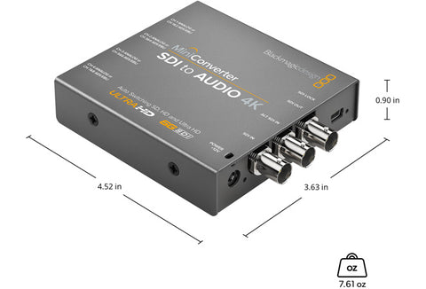Blackmagic Mini Converter SDI to Audio 4K - Photo-Video - Blackmagic - Helix Camera 