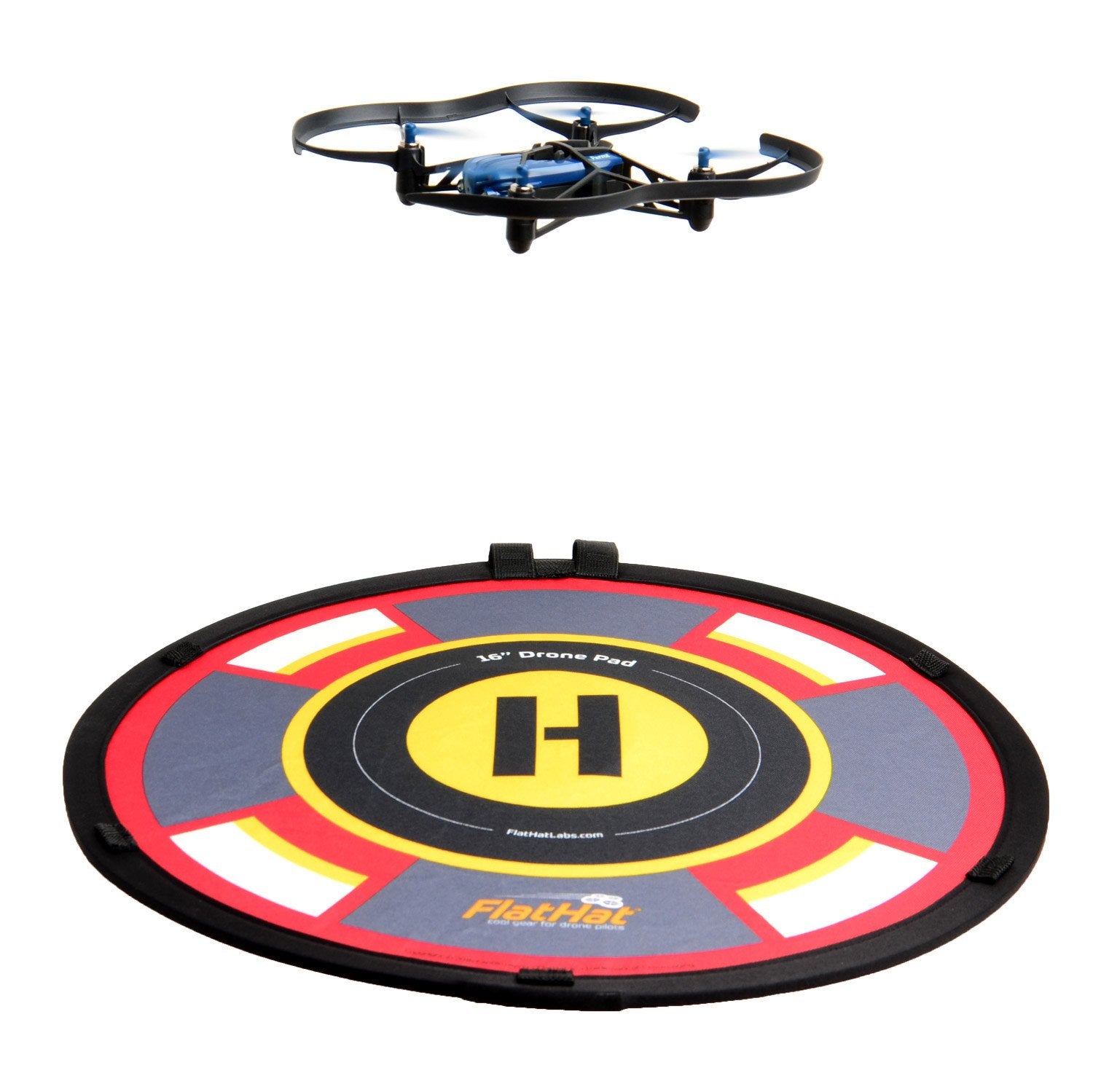 FlatHat 16" (40cm) Collapsible Drone Pad - Red Gold - Photo-Video - ExpoImaging - Helix Camera 