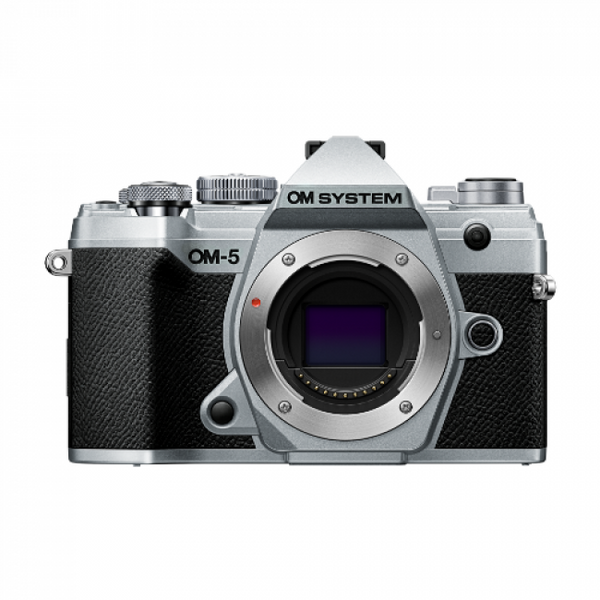 OM System OM-5 Mirrorless Camera Body (Silver) - Helix Camera 