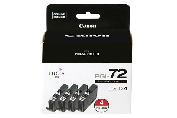 Canon Lucia PGI-72 Chroma Optimizer Ink Tank (4-Pack) - Print-Scan-Present - Canon - Helix Camera 